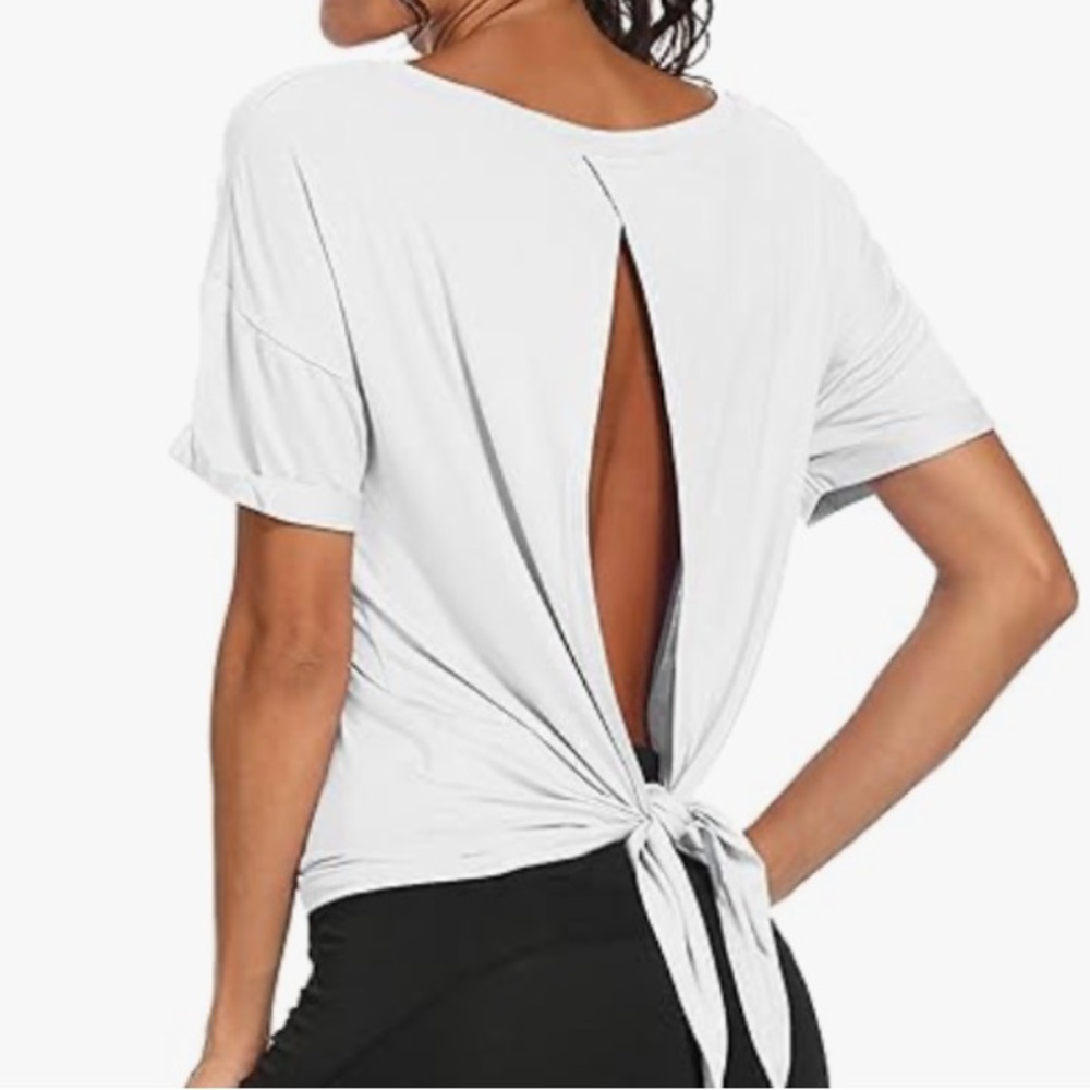 White Short Sleeve Relaxed Tee